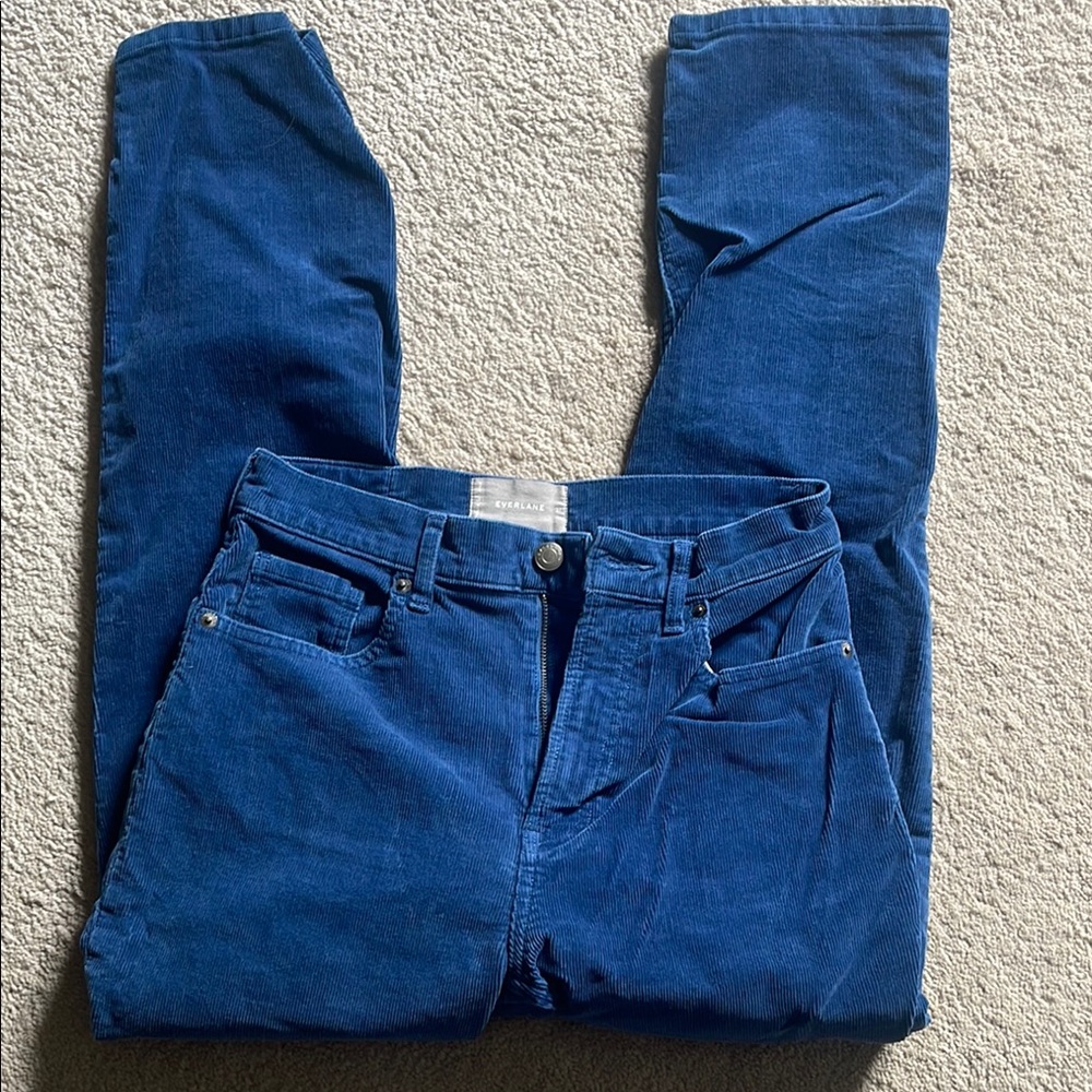 Everlane Blue Straight Leg Pants